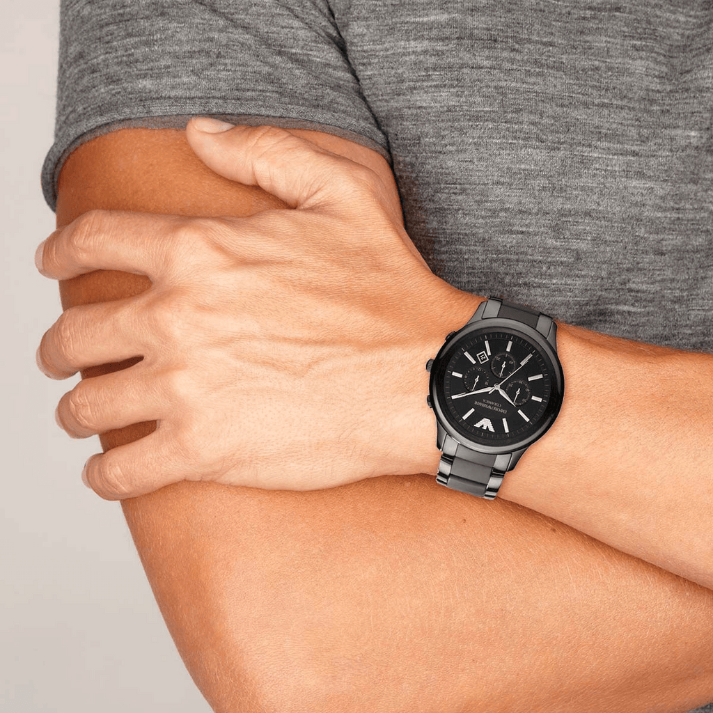 Armani watches ar1451 black ceramica chronograph mens watch best sale