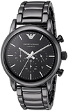 Emporio Armani Luigi Chronograph Black Dial Black Stainless Steel Watch For Men - AR1507