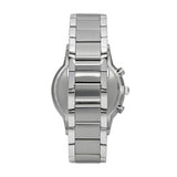 Emporio Armani Renato Chronograph Cream Dial Silver Steel Strap Watch For Men - AR2458