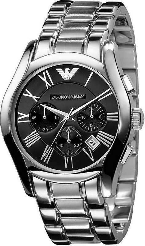 Emporio Armani AR11349 Men's Chronograph Date Bracelet Strap Watch, Black