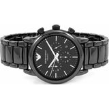 Emporio Armani Luigi Chronograph Black Dial Black Stainless Steel Watch For Men - AR1507