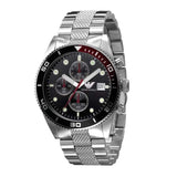 Emporio Armani Chronograph Black Dial Silver Stainless Steel Watch For Men - AR5855