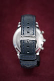 Emporio Armani Chronograph Blue Dial Blue Leather Strap Watch For Men - AR1889