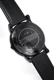 Emporio Armani Classic Black Dial Black Leather Strap Watch For Men - AR1732