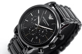 Emporio Armani Luigi Chronograph Black Dial Black Stainless Steel Watch For Men - AR1507