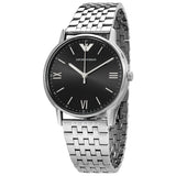 Emporio Armani Kappa Black Dial Stainless Steel Watch For Men - AR11152