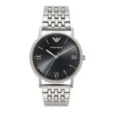 Emporio Armani Kappa Black Dial Stainless Steel Watch For Men - AR11152