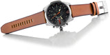Diesel Mega Chief Quartz Chronograph Brown Leather Strap Watch For Men - DZ4343