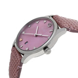 Gucci G-Timeless Pink Mother of Pearl Dial Pink Leather Strap Watch For Women - YA126586