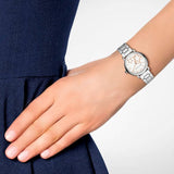 Marc Jacobs Classic White Dial SIlver Stainless Steel Strap Watch for Women - MJ3591