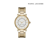 Marc Jacobs Roxy White Dial Gold Steel Strap Watch for Women - MJ3522