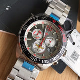 Tag Heuer Formula 1 Indy 500 Special Edition Black Dial Silver Steel Strap Watch for Men - CAZ101V.BA0842