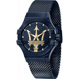 Maserati Potenza Blue Dial Edition 42mm Mesh Bracelet Watch For Men - R8853108008