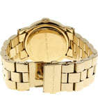 Marc Jacobs Amy Glitz Black Dial Gold Stainless Steel Strap Watch for Women - MBM3334