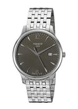 Tissot T Classic Tradition Grey Dial Silver Steel Strap Watch For Men - T063.610.11.067.00