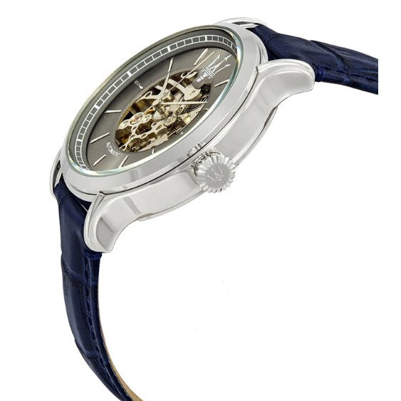 Maserati Epoca Automatic Skeleton Dial Black Leather Strap Watch For Men - R8821118002