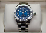 Tag Heuer Aquaracer 41mm Quartz Blue Dial Silver Steel Strap Watch for Men - WAY1112.BA0928