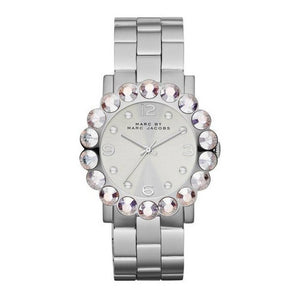 Marc Jacobs Amy Silver Dial Silver Stainless Steel Strap Watch for Women - MBM3222