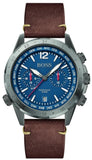 Hugo Boss Nomad Blue Dial Brown Leather Strap Watch for Men - 1513773