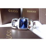 Gucci G Gucci Blue Dial Silver Steel Strap Watch For Women - YA125508