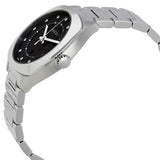 Gucci GG2570 Diamonds Black Dial Silver Steel Strap Watch For Women - YA142404