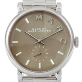 Marc Jacobs Baker Brown Dial Silver Stainless Steel Strap Watch For Women - MBM3329