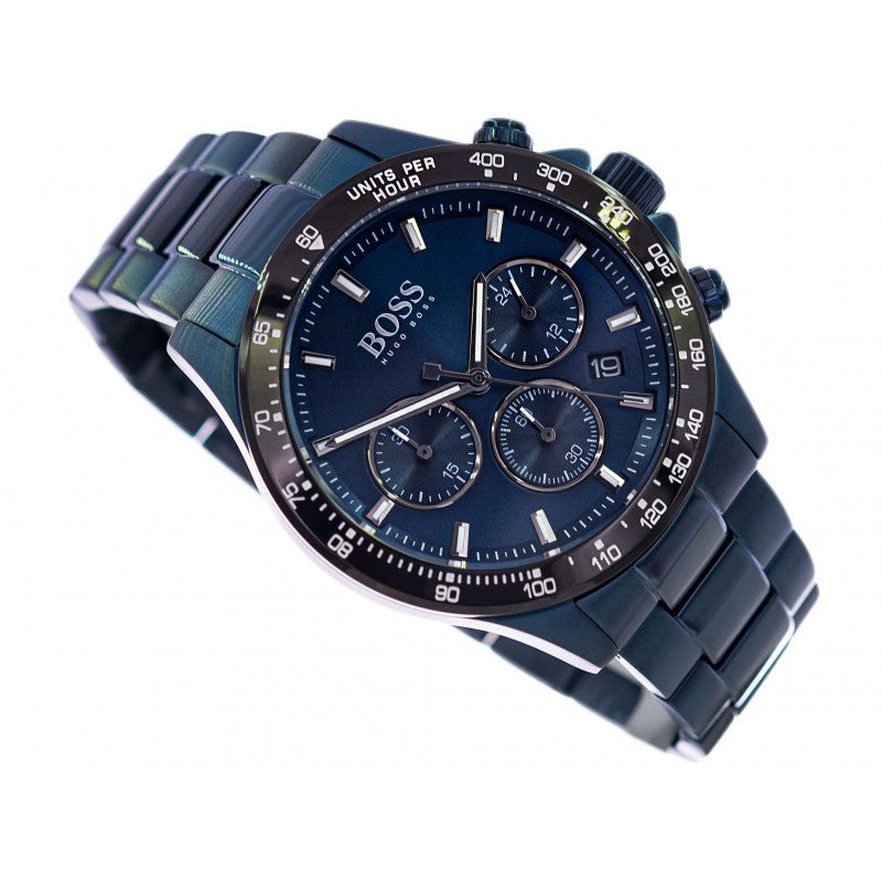 Hugo Boss Strap Sport Blue Lux Hero Blue Watch Steel Dial for Men