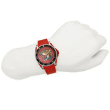 Gucci Dive Quartz Red Dial Red Rubber Strap Watch For Men - YA136315