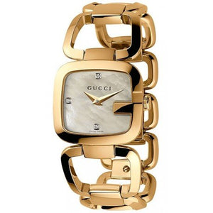 GUCCI Gグッチ 3Pダイヤ 125.5 YA125502 シェル クオーツ GUCCI/グッチ】 125.5 シェル ダイヤ3P 腕時計 ステンレス