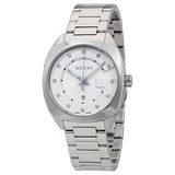 Gucci GG2570 Diamonds White Dial Silver Steel Strap Watch For Women - YA142403