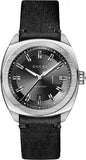 Gucci GG2570 Black Dial Black Leather Strap Watch For Men - YA142206