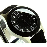 Marc Jacobs Pelly Black Dial Black Plastic Steel Strap Watch for Women - MBM2544