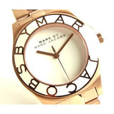 Marc Jacobs Blade White Dial Gold Stianless Steel Strap Watch for Women - MBM3075