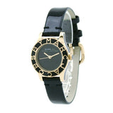 Marc Jacobs Blade Black Dial Black Leather Strap Watch for Women - MBM1159