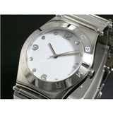 Marc Jacobs White Dial Silver Steel Strap Watch for Women - MBM3030