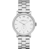 Marc Jacobs Baker White Dial Silver Stainless Steel Strap Watch for Women - MBM3246