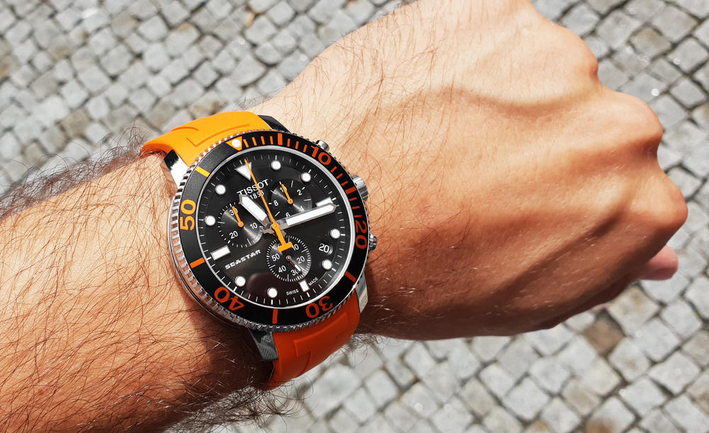 Tissot seastar 1000 automatic orange new arrivals
