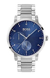 Hugo Boss Oxygen Chronograph Blue Dial Silver Steel Strap Watch for Men - 1513597