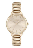 Hugo Boss Signature Gold Dial Gold Stainless Steel Strap Watch for Women - 1502540