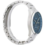 Hugo Boss Grand Prix Blue Dial Silver Steel Strap Watch for Men - 1513478