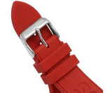 Hugo Boss Volane Black Dial Red Rubber Strap Watch for Men - 1513959