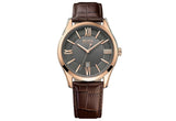 Hugo Boss Ambassador Grey Dial Brown Leather Strap Watch for Men - 1513387