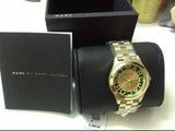 Marc Jacobs Henry Gold Dial Gold Stainless Steel Strap Watch for Women - MBM3295