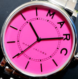 Marc Jacobs Roxy Fuchsia Dial Silver Stainless Steel Strap Watch for Women - MJ3524