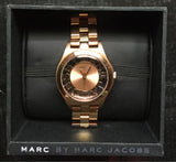 Marc Jacobs Henry Rose Gold Dial Stainless Steel Strap Watch for Women - MBM3293