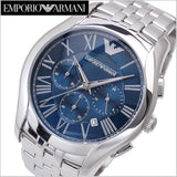 Emporio Armani Classic Navy Blue Dial Stainless Steel Watch For Men - AR1787