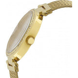 Guess Soho Champagne Dial Stainless Steel Mesh Bracelet Watch For Women - W0638L2