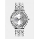 Guess Quartz Silver Dial Willow Stainless Steel Mesh Bracelet Watch For Women - W0836L2