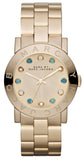 Marc Jacobs Amy Dexter Gold Dial Gold Stainless Steel Strap Watch for Women - MBM3215