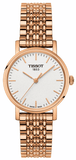 Tissot T Classic Everytime Small White Dial Rose Gold Mesh Bracelet Watch For Women - T109.210.33.031.00